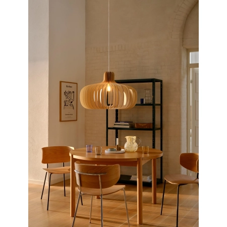 Lampa wisząca drewniana E27 Hazo NO2512073014 - Nordlux
